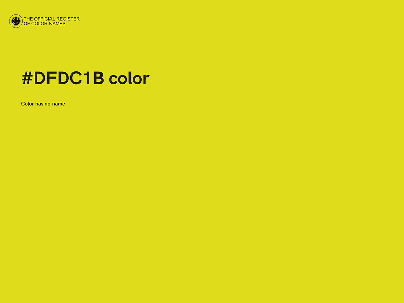 #DFDC1B color image