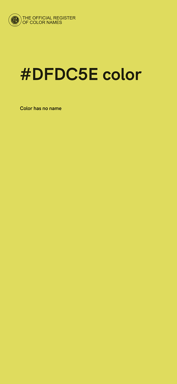 #DFDC5E color image