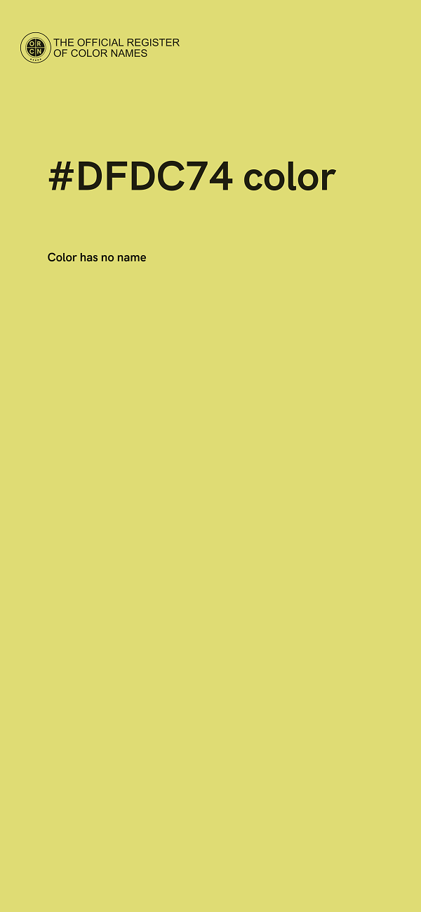 #DFDC74 color image