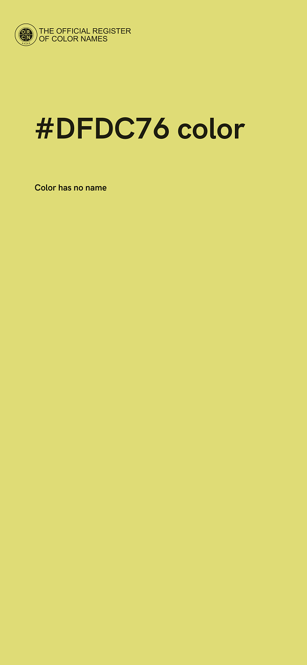 #DFDC76 color image
