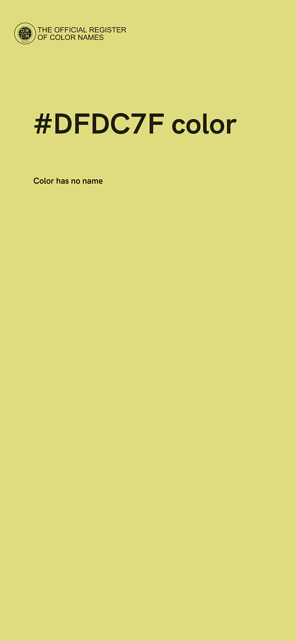 #DFDC7F color image