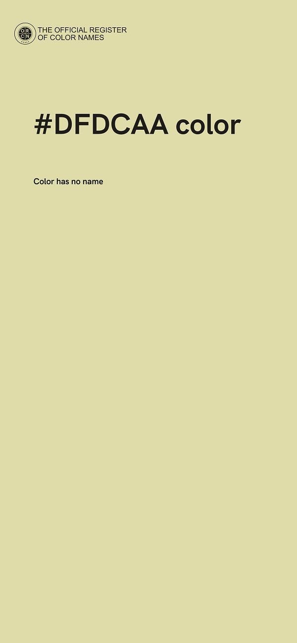 #DFDCAA color image