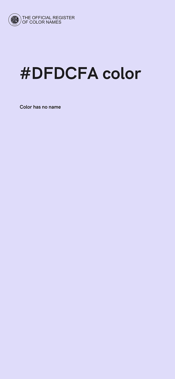 #DFDCFA color image
