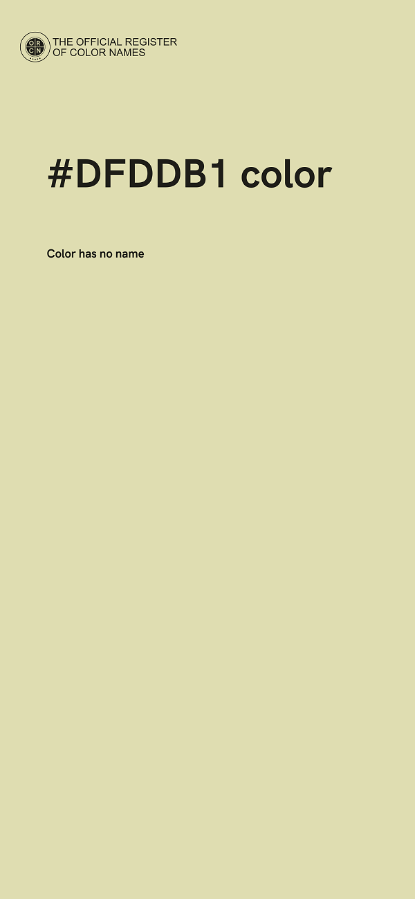 #DFDDB1 color image