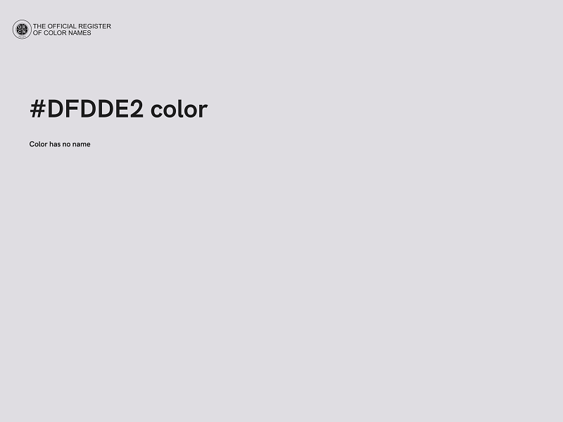 #DFDDE2 color image