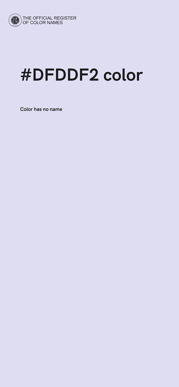 #DFDDF2 color image