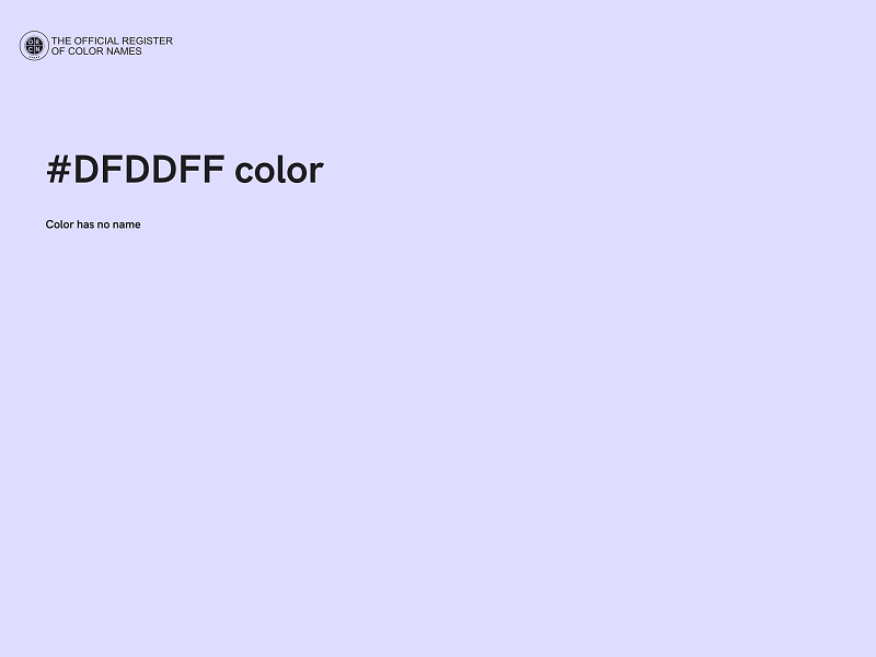 #DFDDFF color image