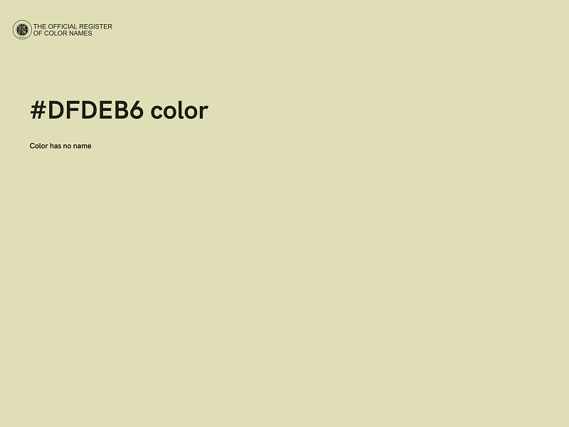 #DFDEB6 color image