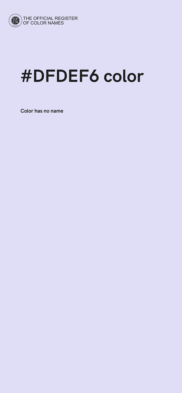 #DFDEF6 color image