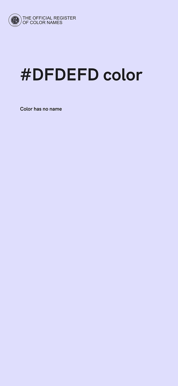 #DFDEFD color image
