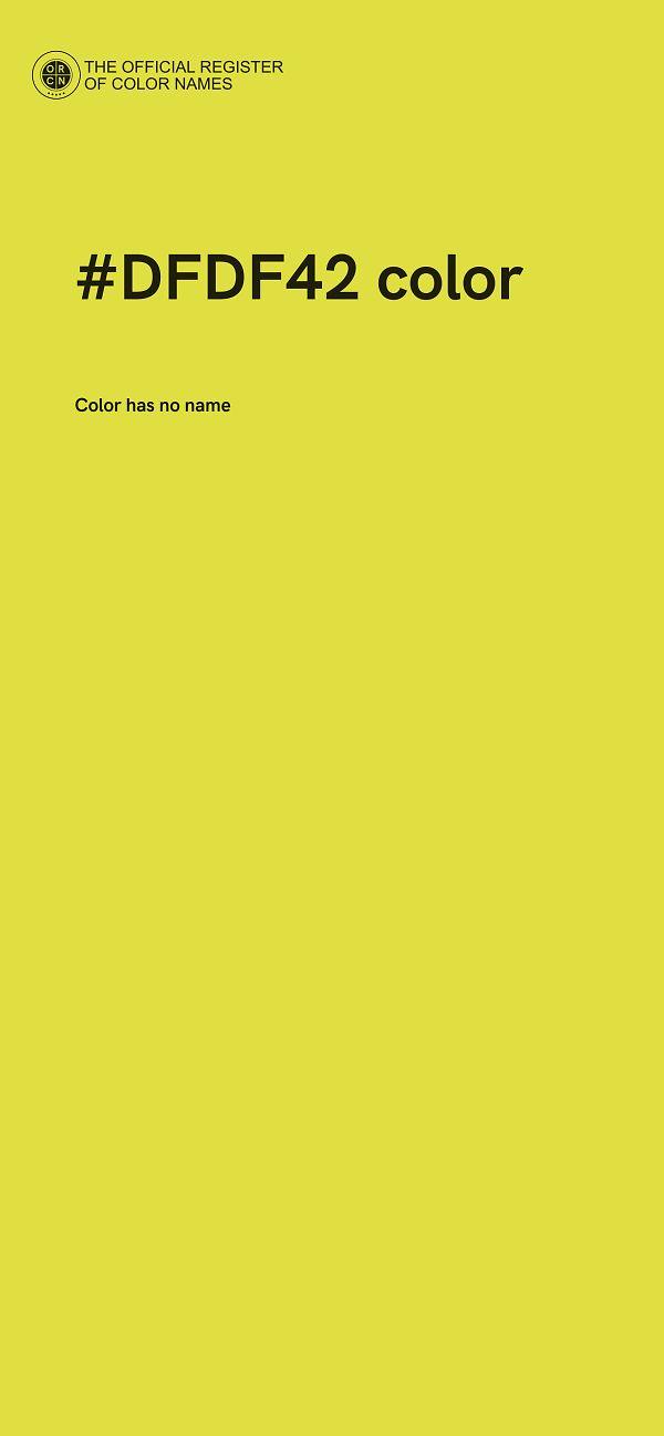 #DFDF42 color image