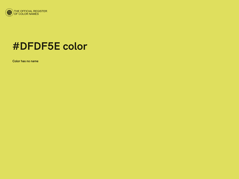 #DFDF5E color image