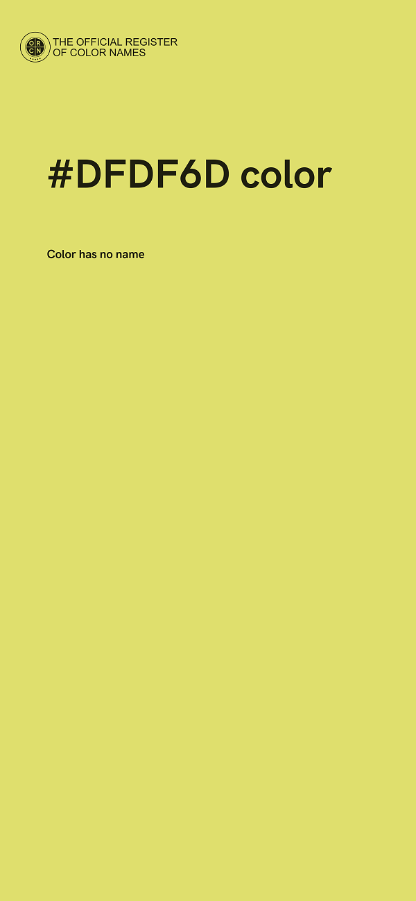 #DFDF6D color image