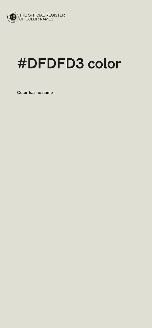 #DFDFD3 color image