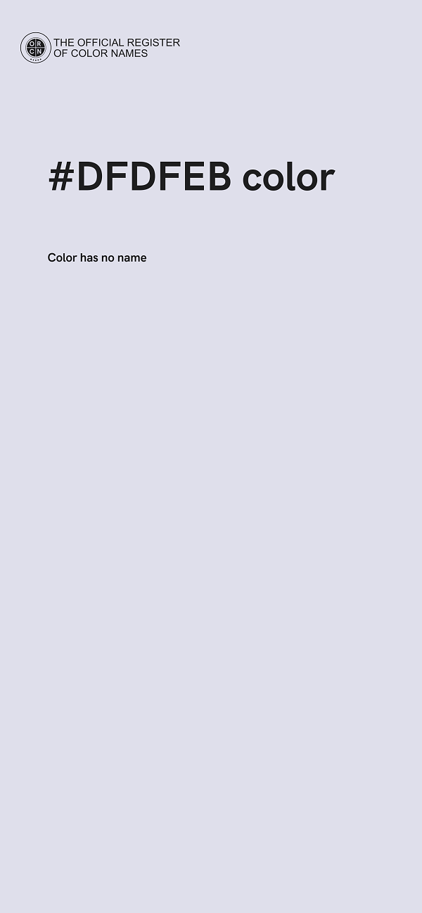 #DFDFEB color image