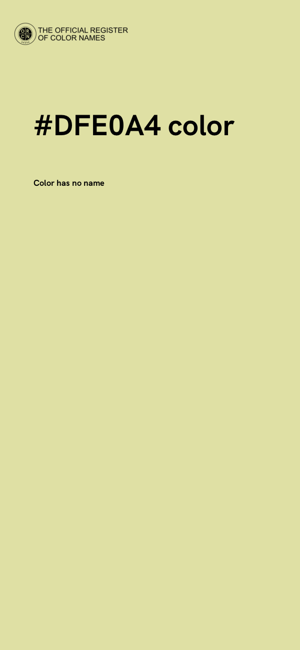 #DFE0A4 color image