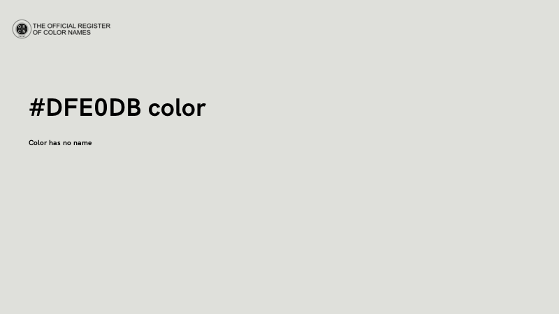#DFE0DB color image