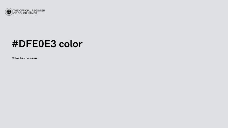 #DFE0E3 color image