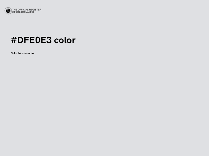 #DFE0E3 color image