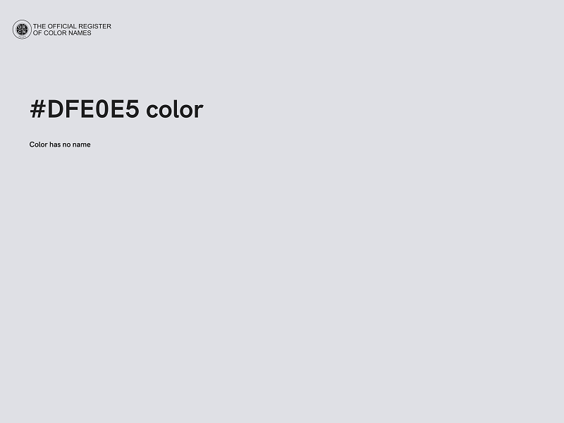 #DFE0E5 color image