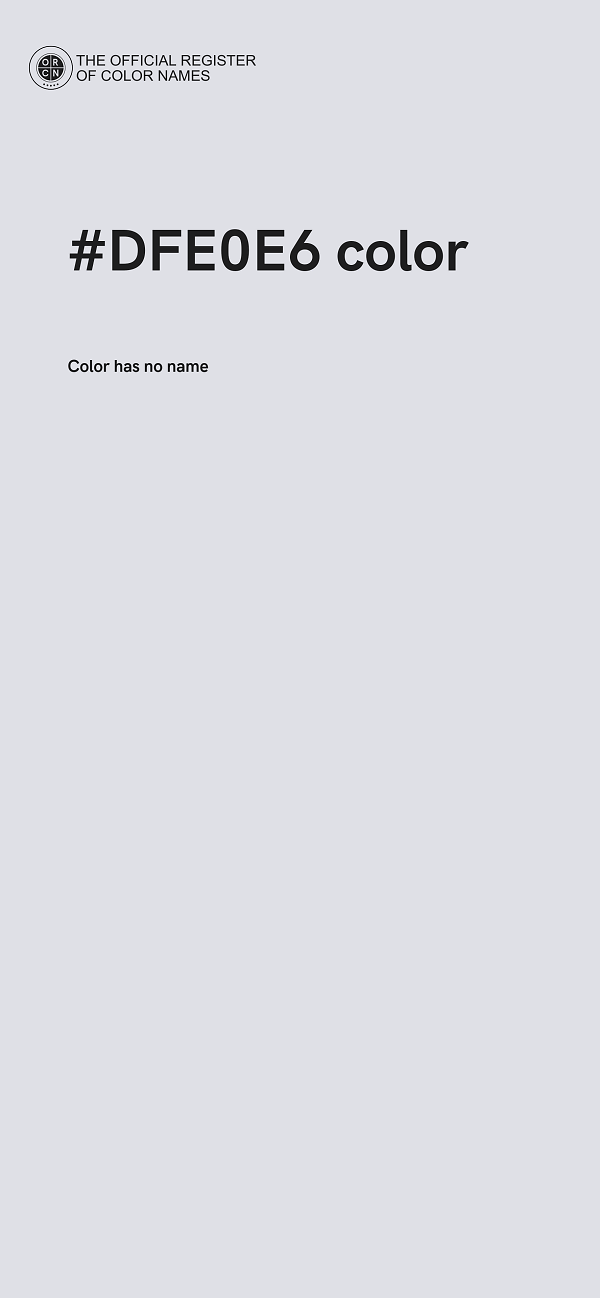 #DFE0E6 color image