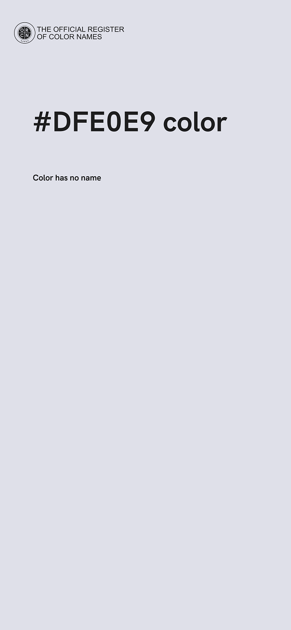 #DFE0E9 color image
