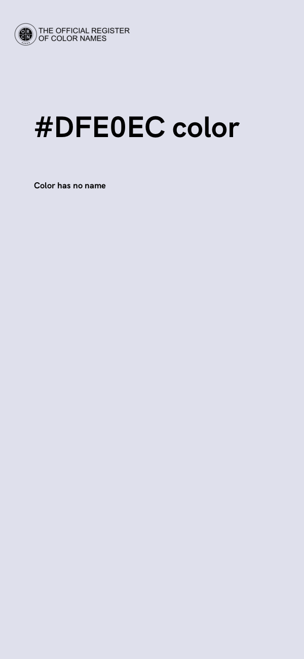 #DFE0EC color image