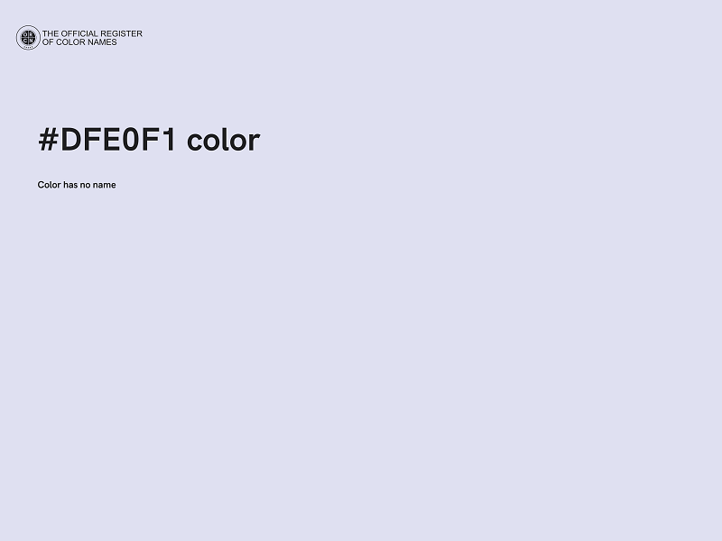 #DFE0F1 color image