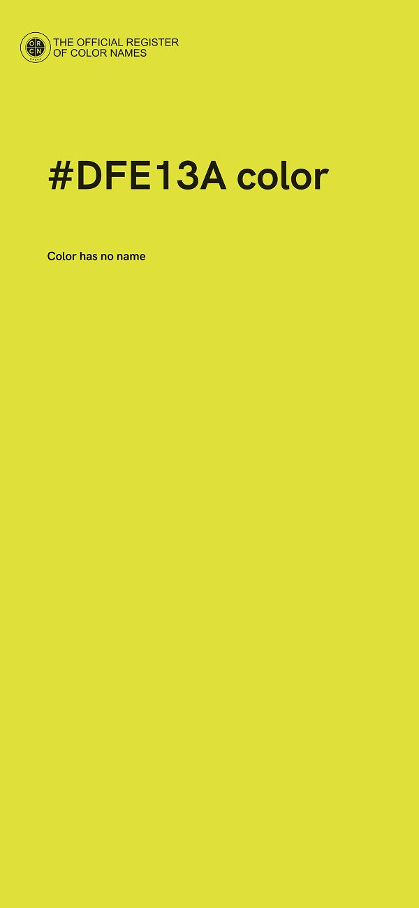 #DFE13A color image