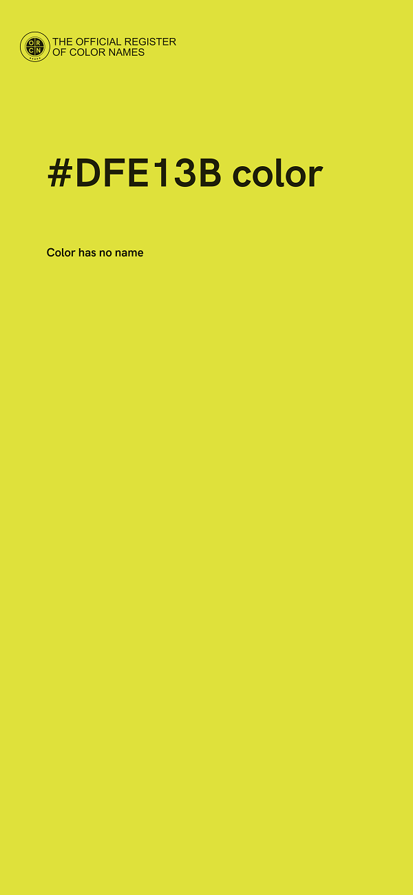 #DFE13B color image