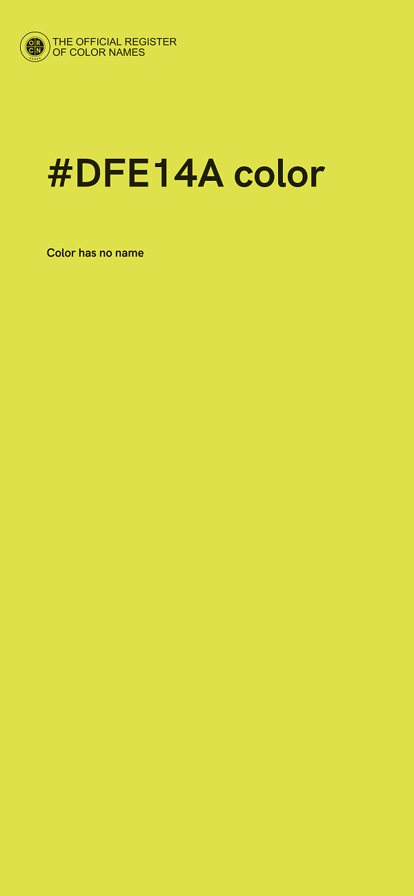 #DFE14A color image