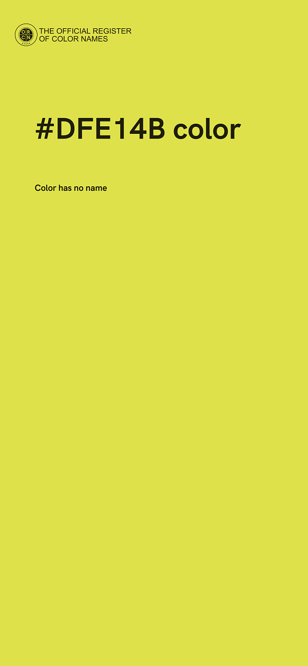 #DFE14B color image