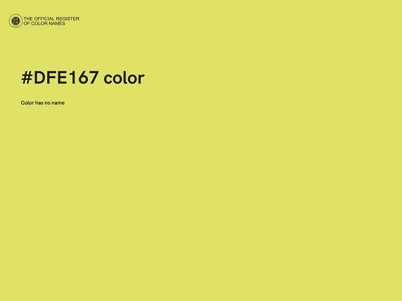 #DFE167 color image