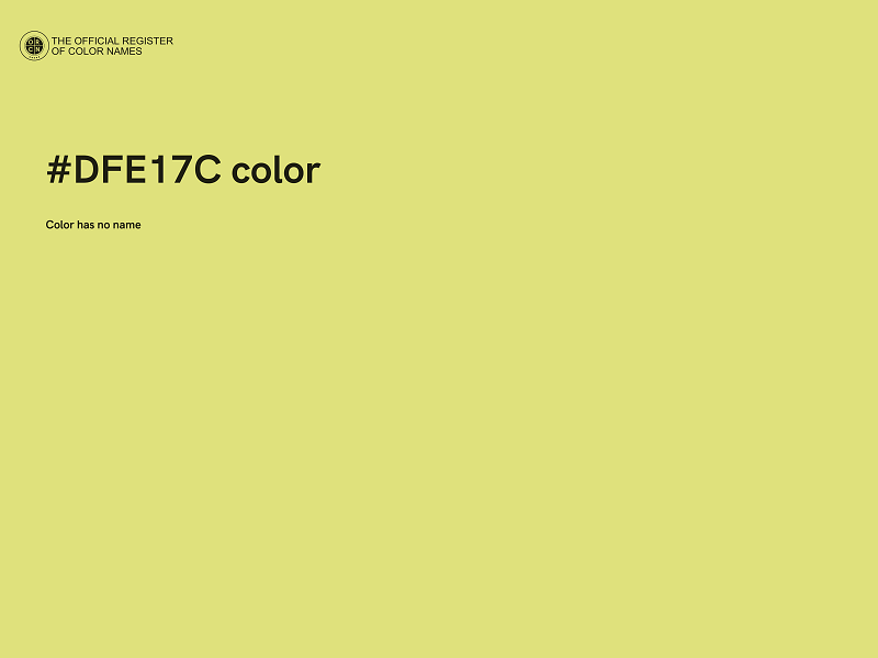 #DFE17C color image