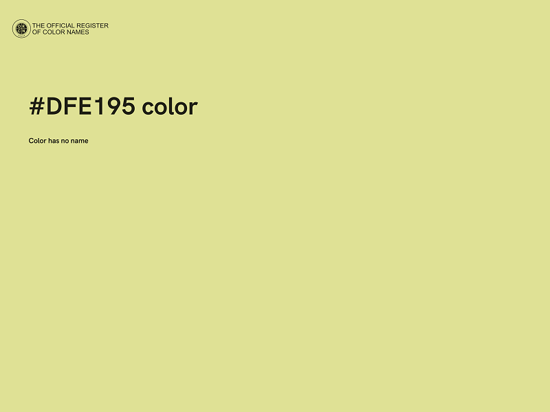 #DFE195 color image