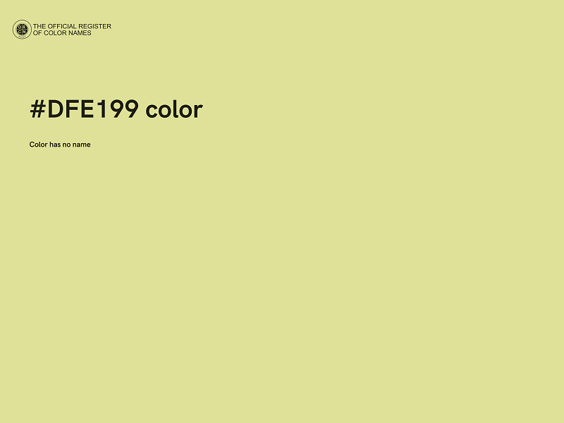 #DFE199 color image