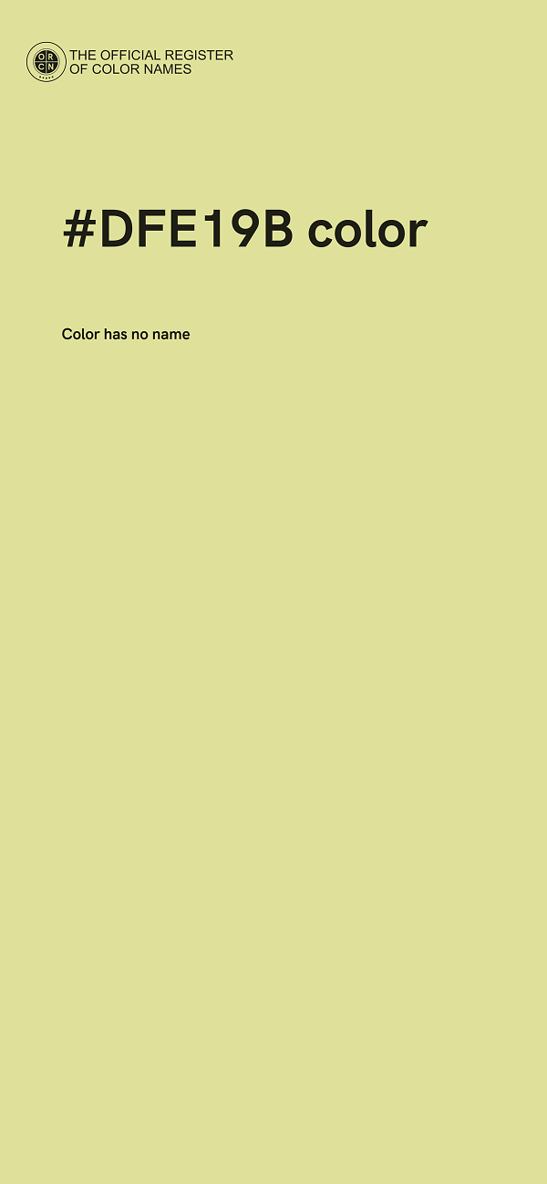 #DFE19B color image