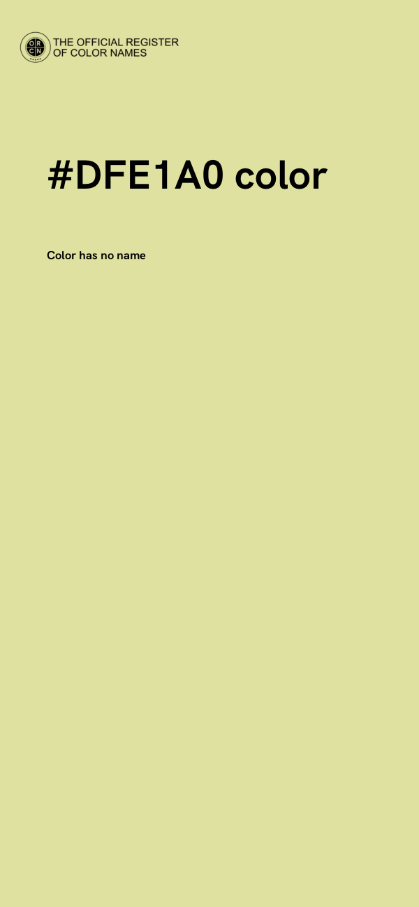 #DFE1A0 color image