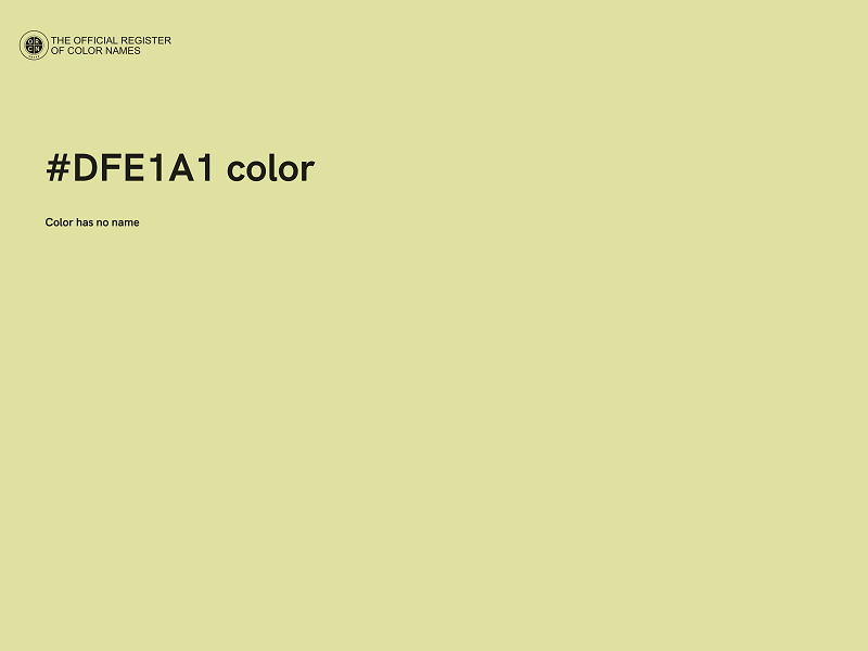 #DFE1A1 color image