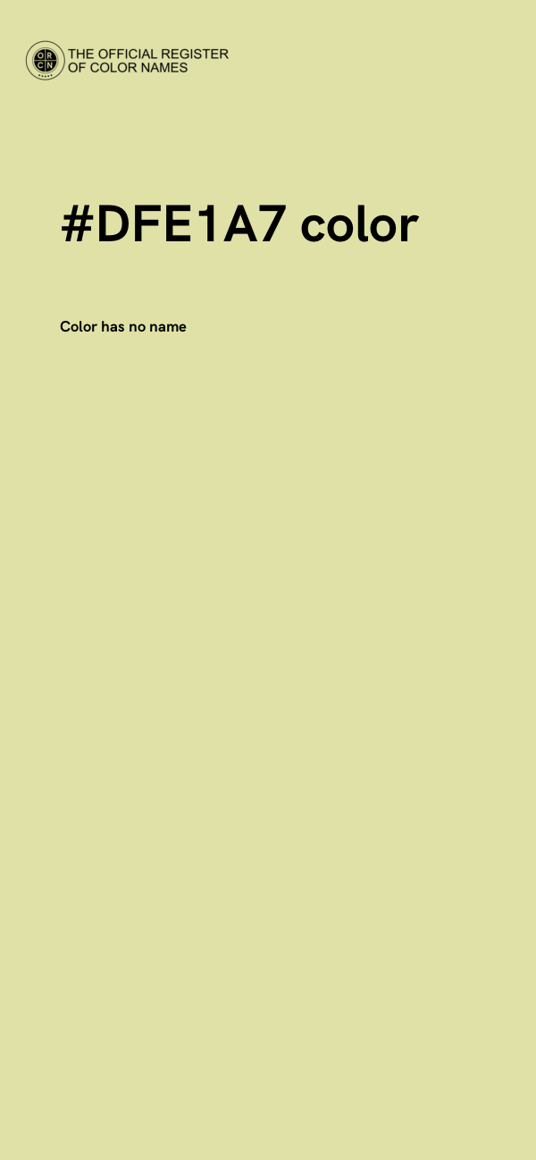 #DFE1A7 color image
