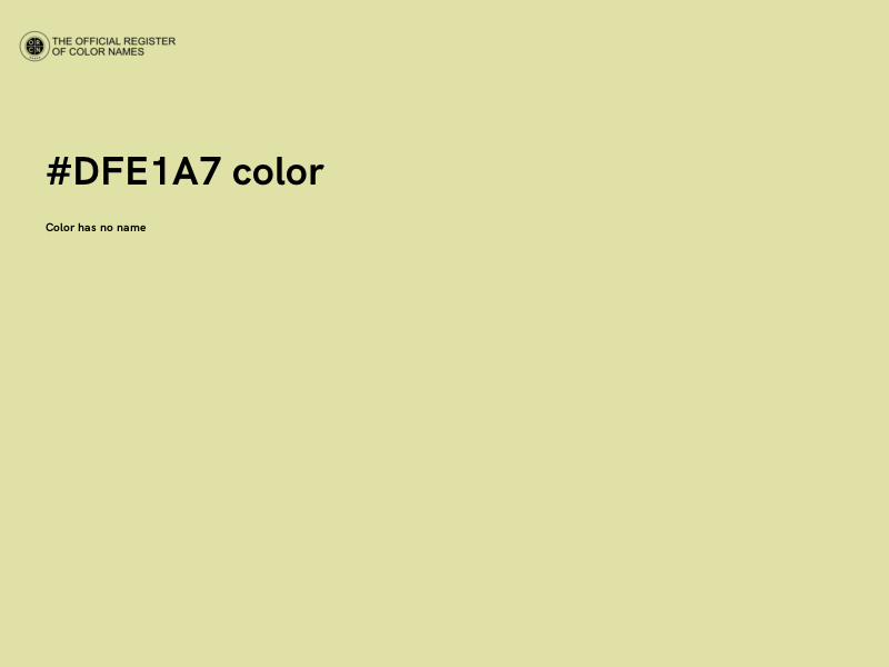 #DFE1A7 color image