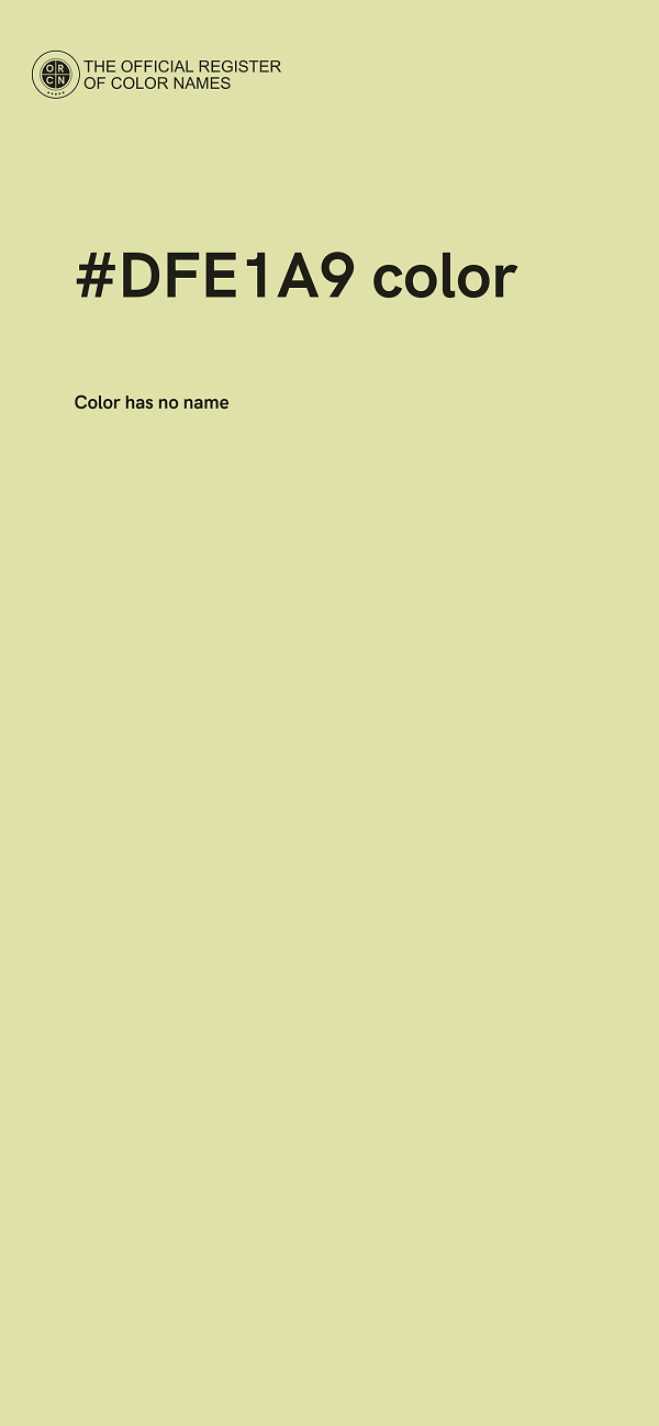 #DFE1A9 color image