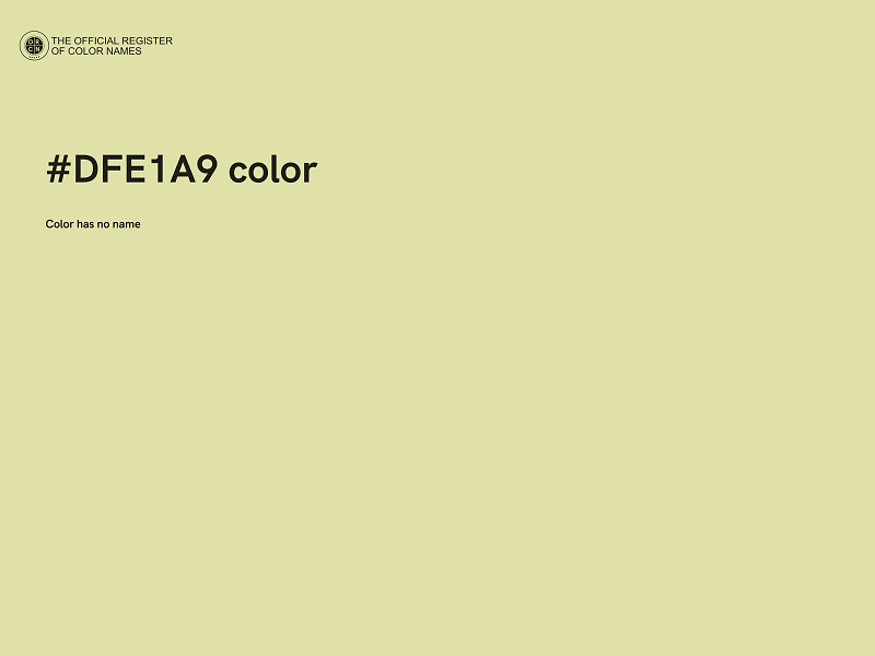 #DFE1A9 color image
