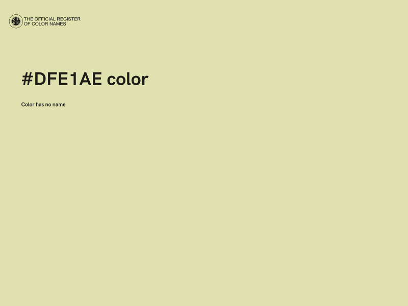 #DFE1AE color image