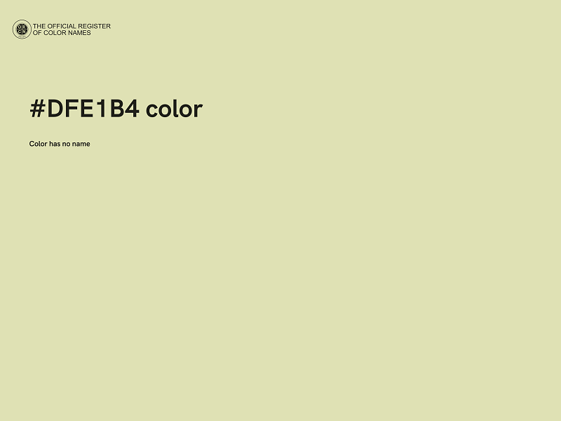 #DFE1B4 color image