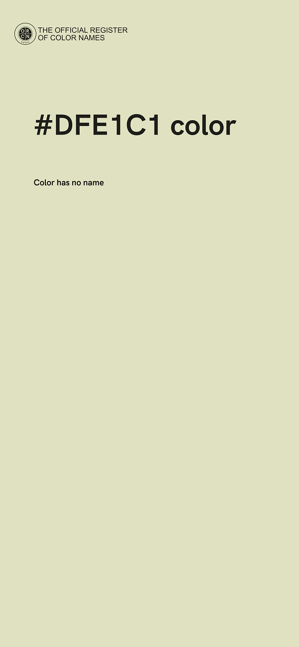 #DFE1C1 color image