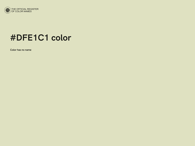 #DFE1C1 color image