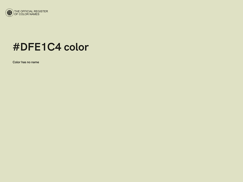 #DFE1C4 color image