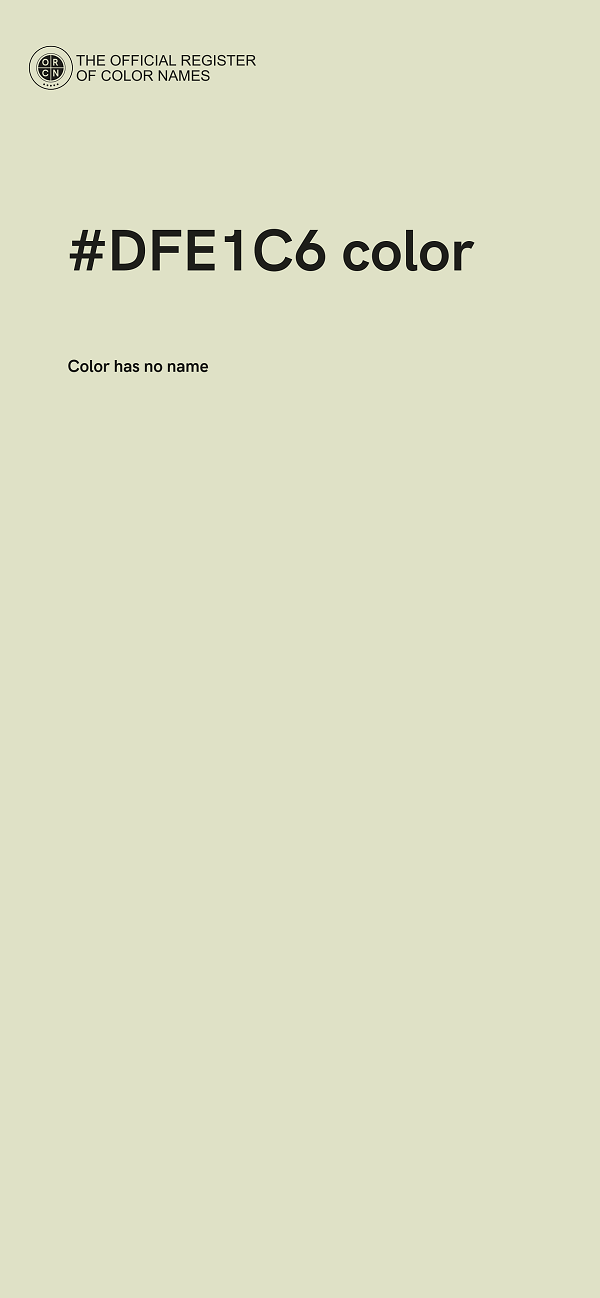 #DFE1C6 color image