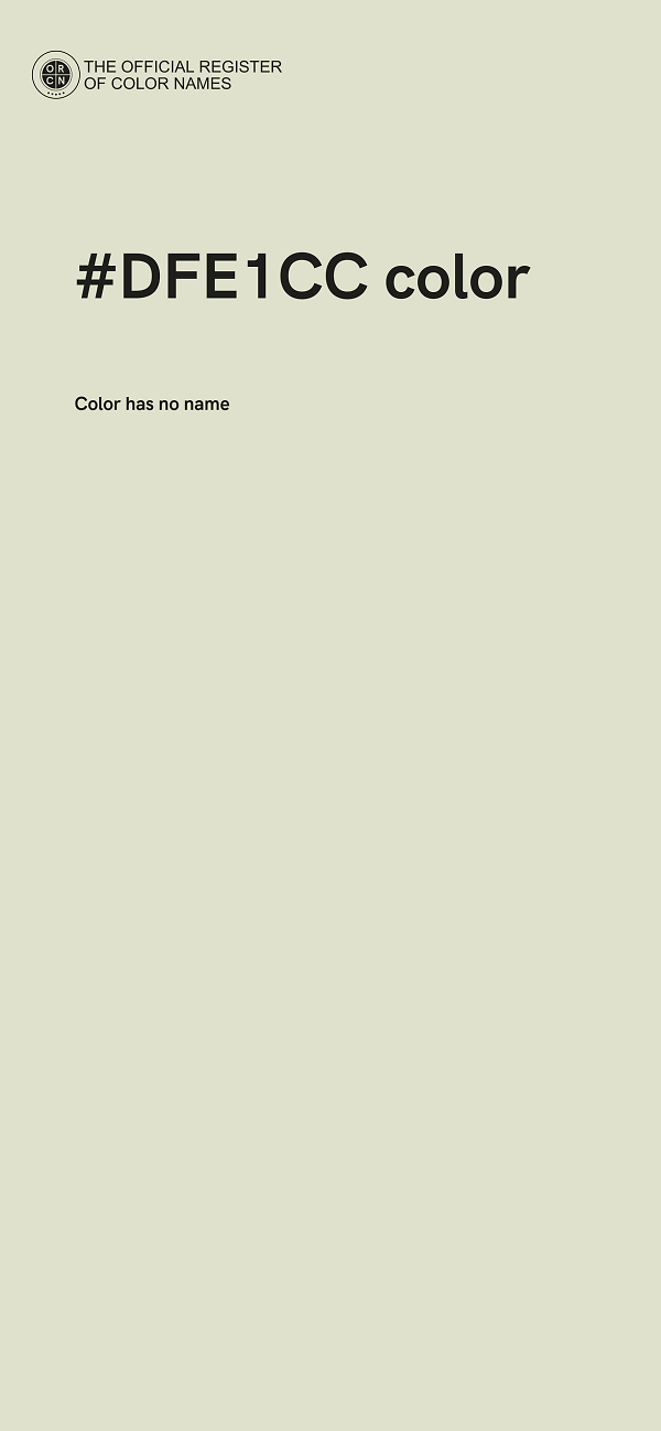 #DFE1CC color image